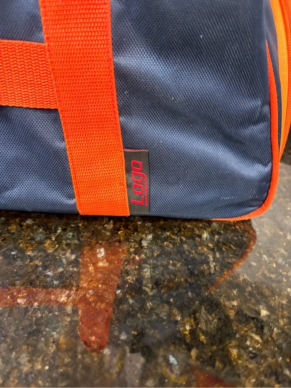 AUBURN UNIVERSITY LOGO Brand Navy and Orange Duffle Bag 22”x12”x10”
